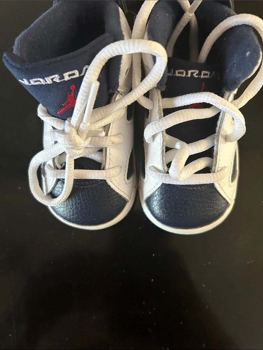Jordan Toddler Navy, White & Red High-Top Sneakers